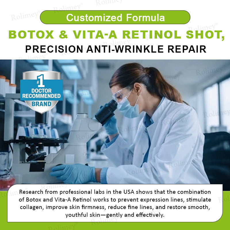 👩‍⚕️Made and shipped from the USA 💫Rolimey® Botox & Vita-A Retinol Shot Wrinkle-Lift Tightening cream - Last Day Promotion 70% OFF