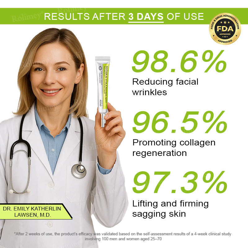 👩‍⚕️Made and shipped from the USA 💫Rolimey® Botox & Vita-A Retinol Shot Wrinkle-Lift Tightening cream - Last Day Promotion 70% OFF