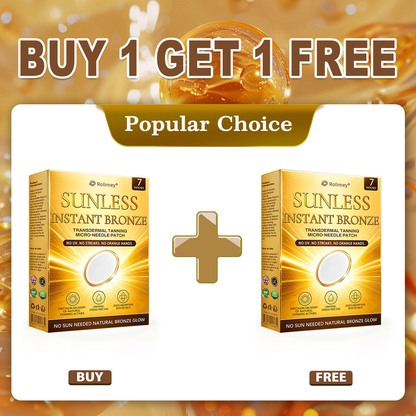 Rolimey® Bronze Glow Patch: Visible Sunless Glow in 7 Days — No UV, No DHA, No Orange Streaks, No Fake Tan Mess