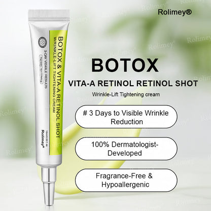 👩‍⚕️Made and shipped from the USA 💫Rolimey® Botox & Vita-A Retinol Shot Wrinkle-Lift Tightening cream - Last Day Promotion 70% OFF