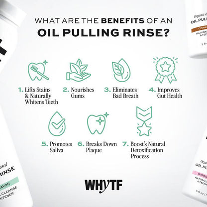🎋Last 3 hours 60% off：Spearmint Oil Pulling Rinse - Natural Whitening & All-Day Fresh Breath