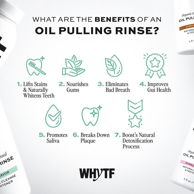 💍Last 3 hours 60% off：Spearmint Oil Pulling Rinse - Natural Whitening & All-Day Fresh Breath