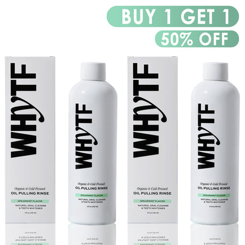 🍐Last 3 hours 60% off：Spearmint Oil Pulling Rinse - Natural Whitening & All-Day Fresh Breath